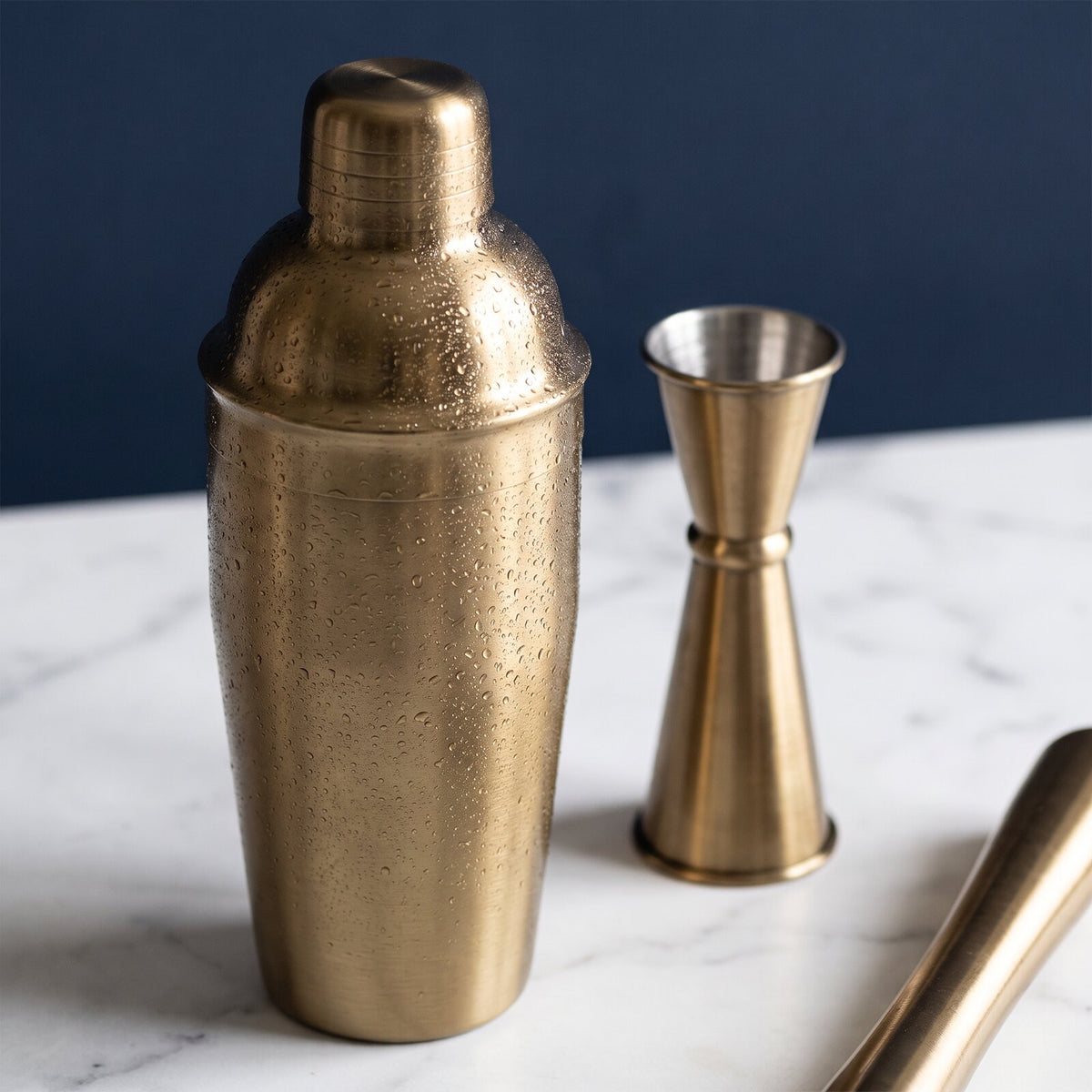 Kit Cocktail Shaker Boston Bronze — détail
