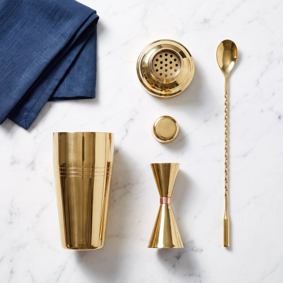 Kit Cocktail Cobbler Or — dans la boîte