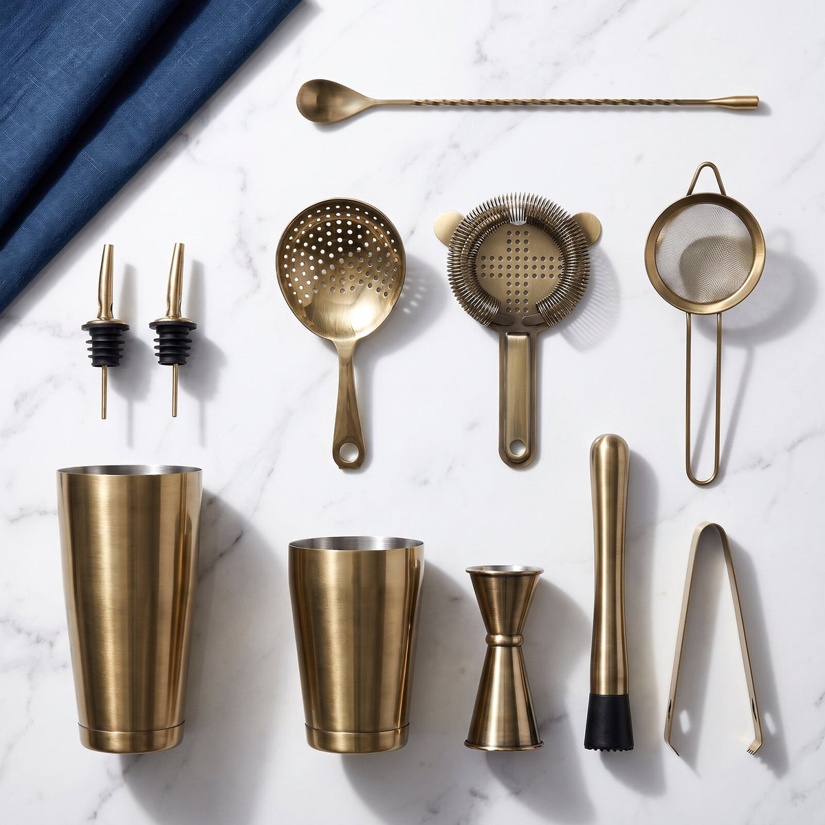 Kit Cocktail Shaker Boston Bronze — dans la boîte