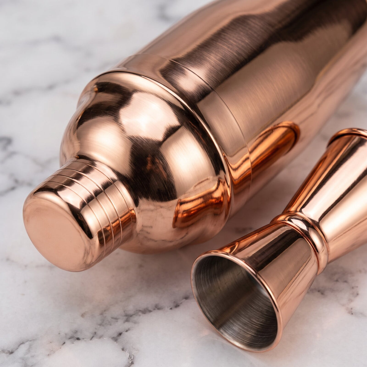 Kit à Cocktail Cobbler Rose Gold - détail
