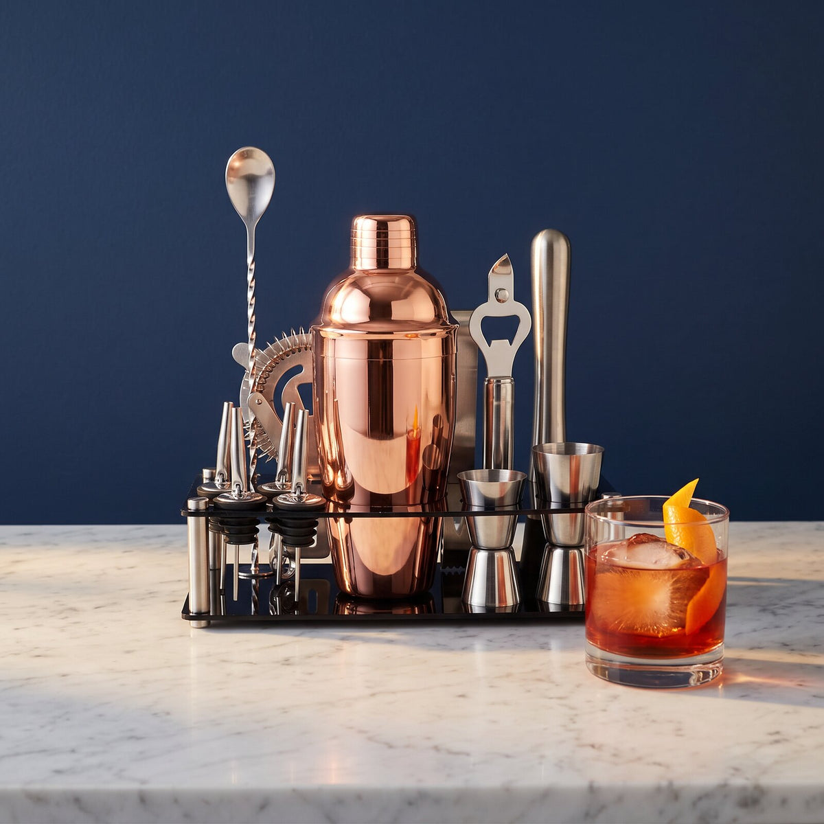 Kit Cocktail Rose Gold 550ml - mise en situation