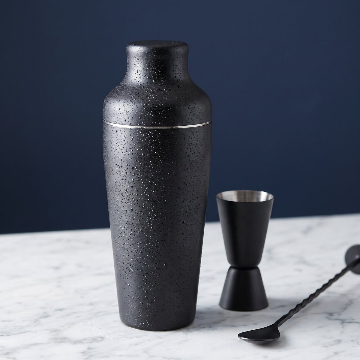 Kit Cocktail Continental Shaker Noir Mat — détail