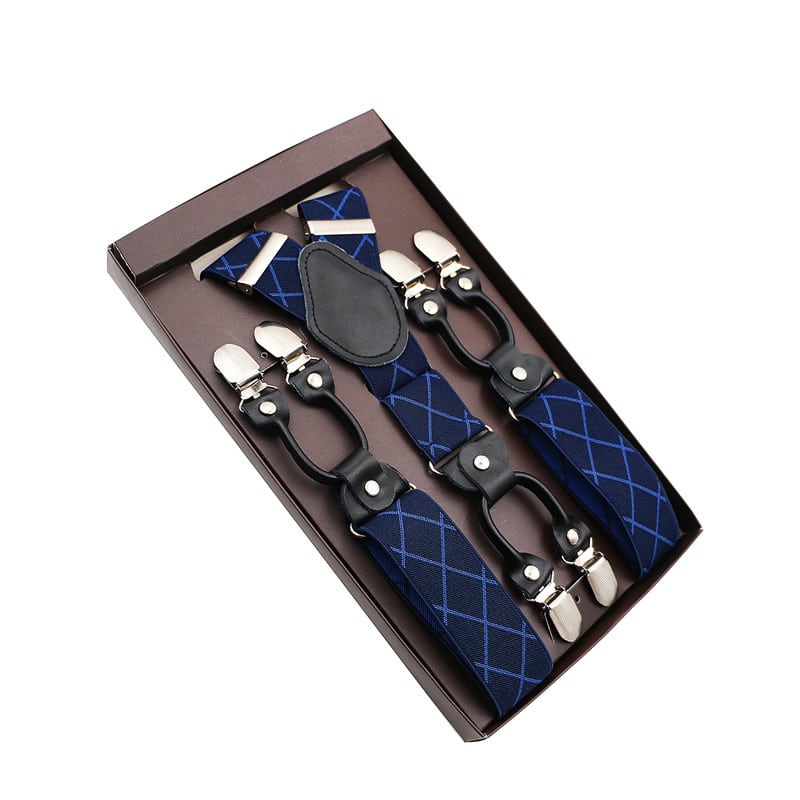 Bretelles Barman Vintage Bleu