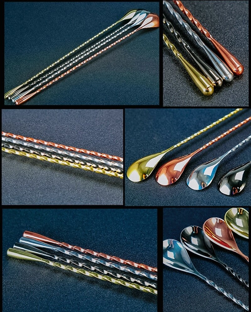Cuillère à Cocktail Torsadée (50CM)