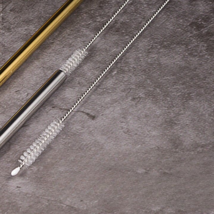 Lot de 8 Pailles en Inox