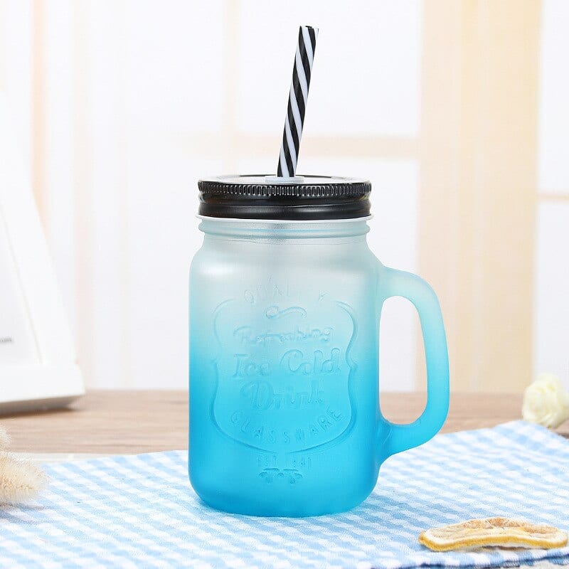 Mason Jar Avec Paille
