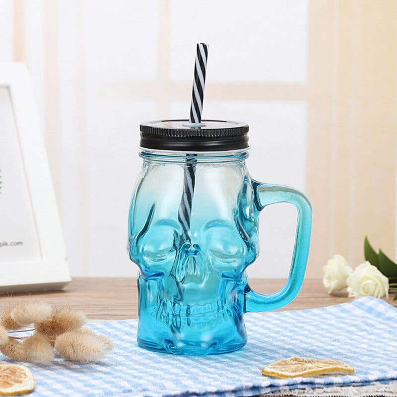 Mason Jar Tête de Mort