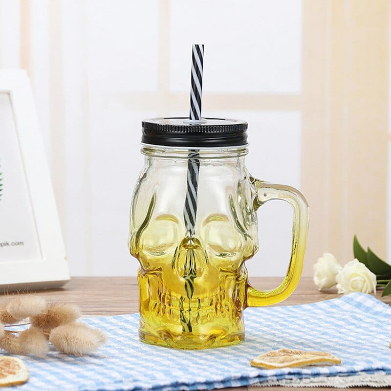 Mason Jar Tête de Mort