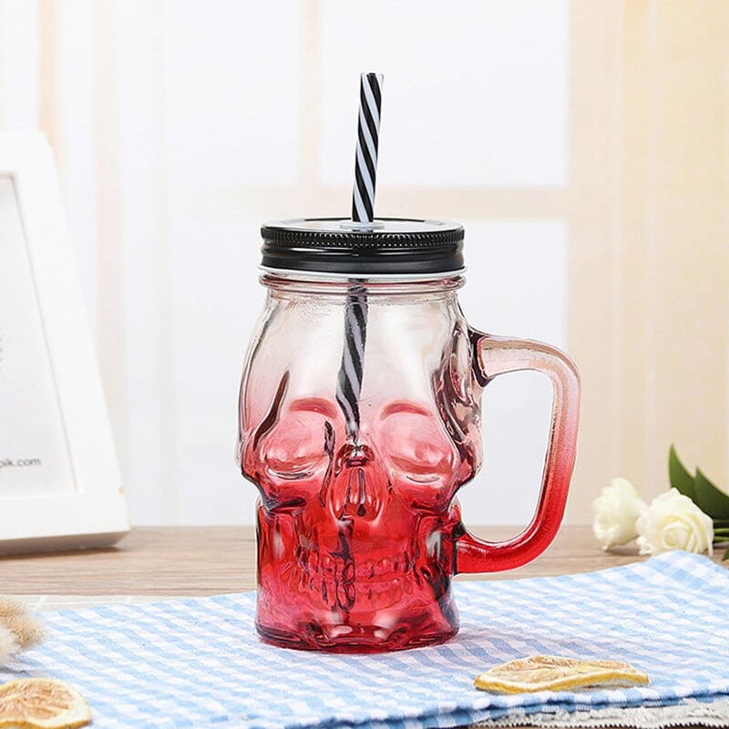 Mason Jar Tête de Mort