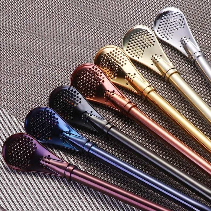 Paille Inox avec Cuillère