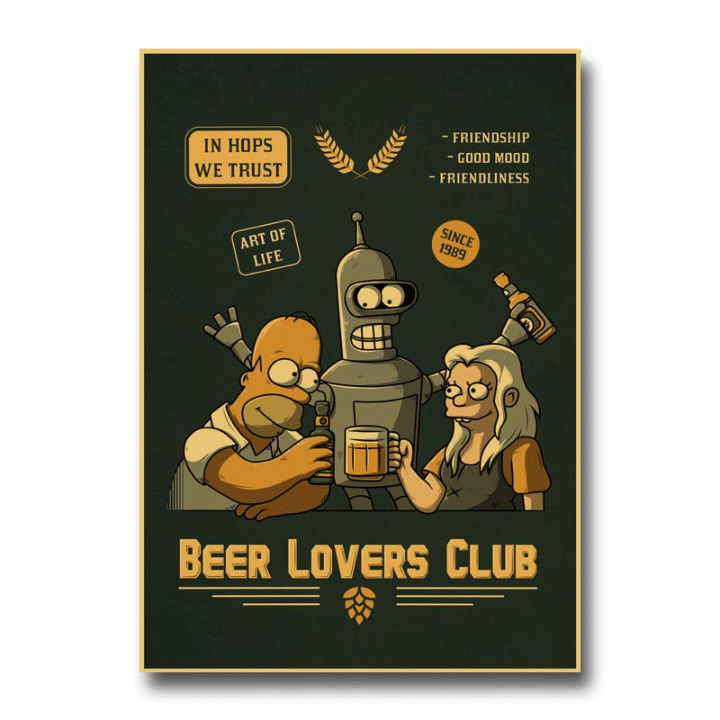 Poster Déco Kraft Beer Lovers