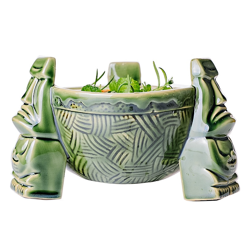 Récipient en Céramique Tiki