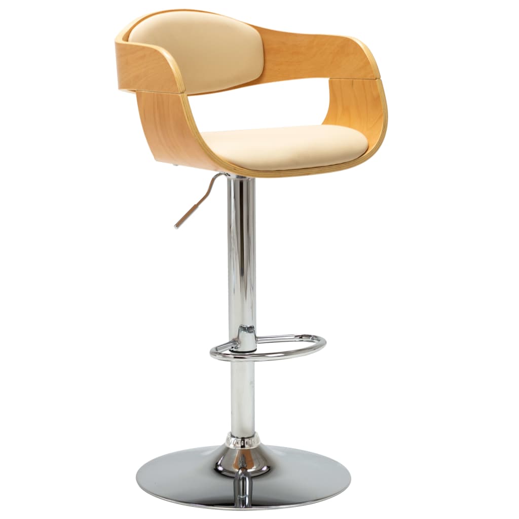 Tabouret de bar rotatif en bois