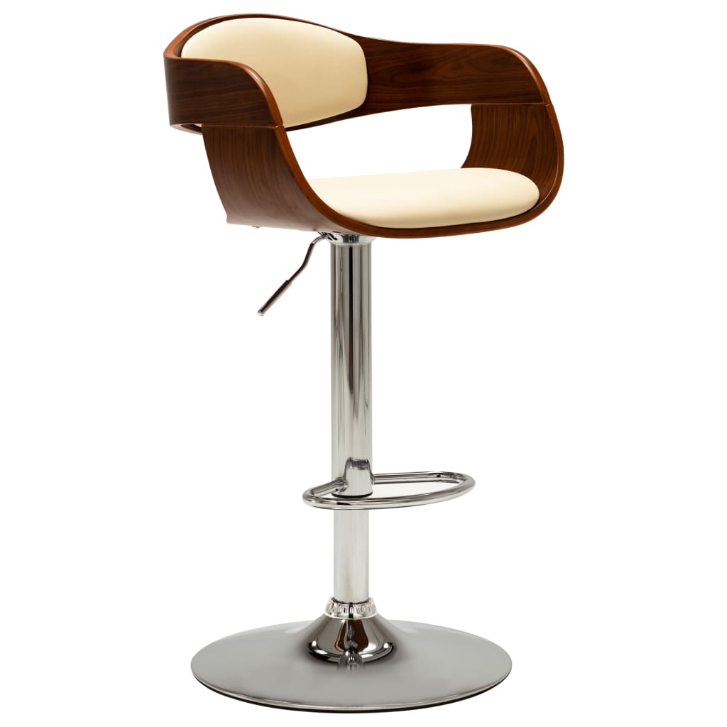 Tabouret de bar rotatif en bois