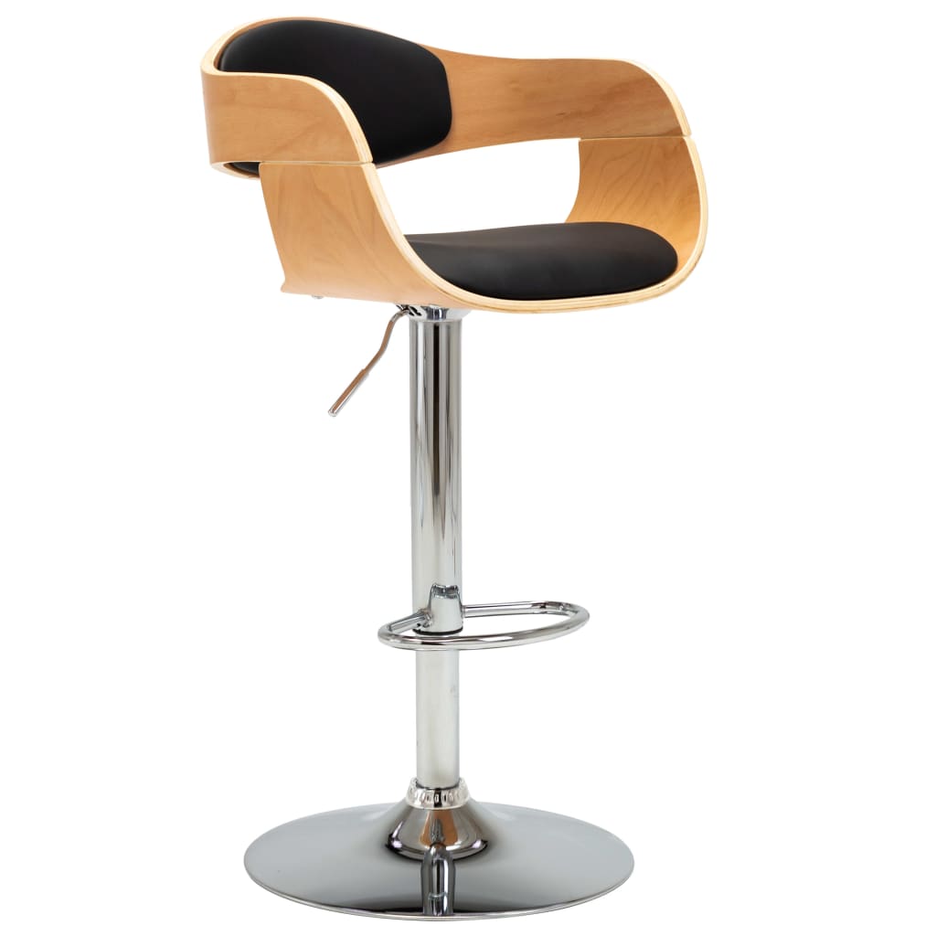 Tabouret de bar rotatif en bois