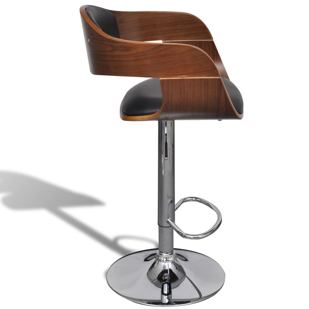 Tabouret de bar rotatif en bois