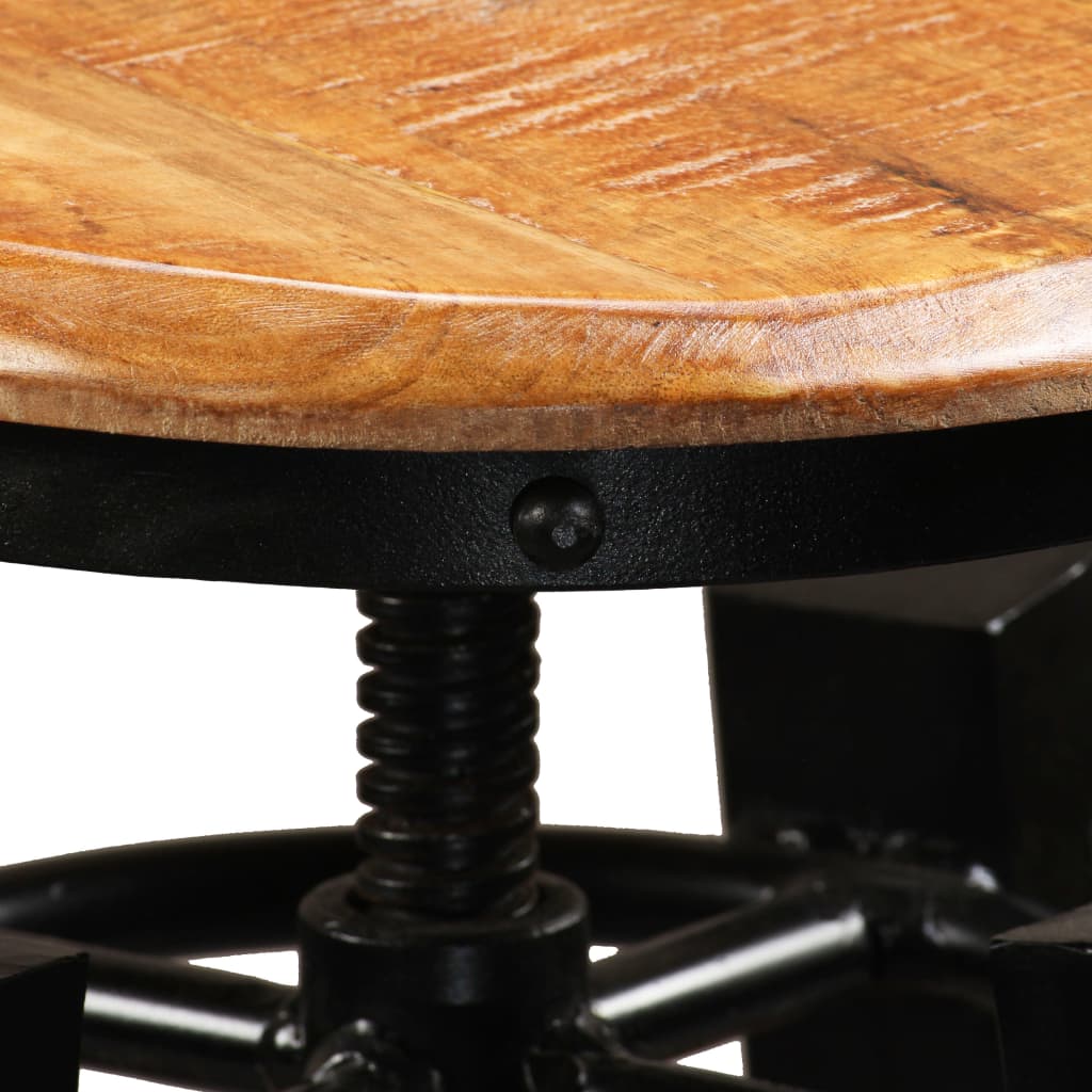 Tabourets de bar en bois de manguier massif pack de 2