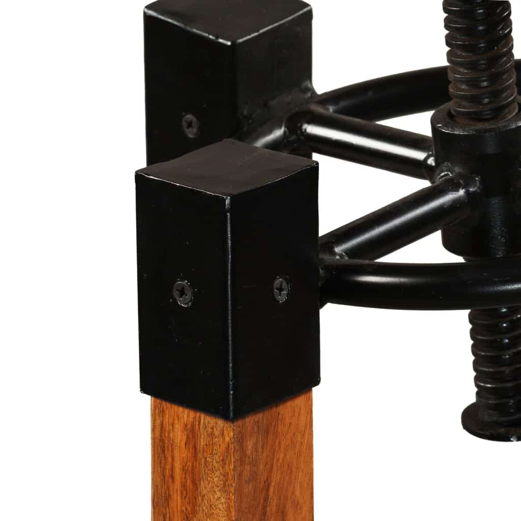Tabourets de bar en bois de manguier massif pack de 2