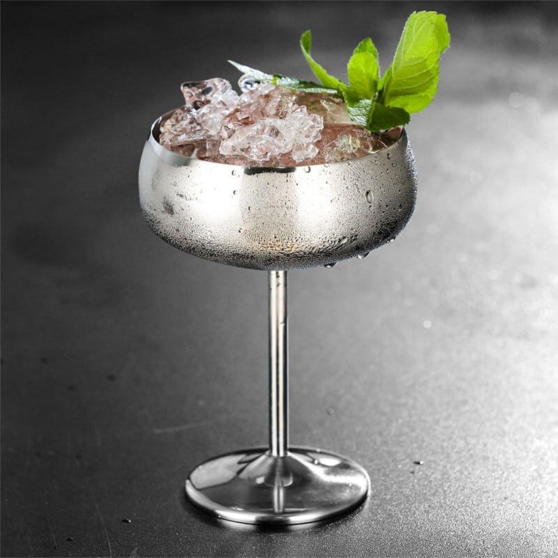 Verre Cocktail Coupe Argent