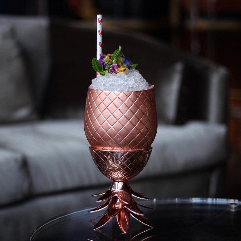 Verre Moscow Mule Ananas