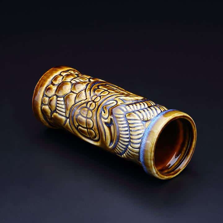 Verre Tiki Marron en Céramique