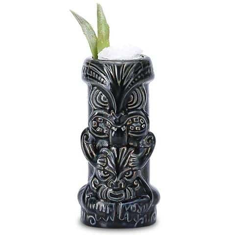 Verre Tiki Noir en Céramique