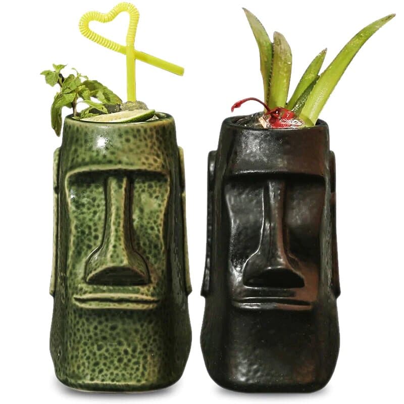 Verre Tiki Moaï Île de Pâques
