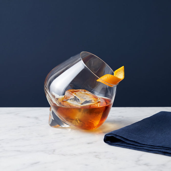 Verre à whisky à base épaisse